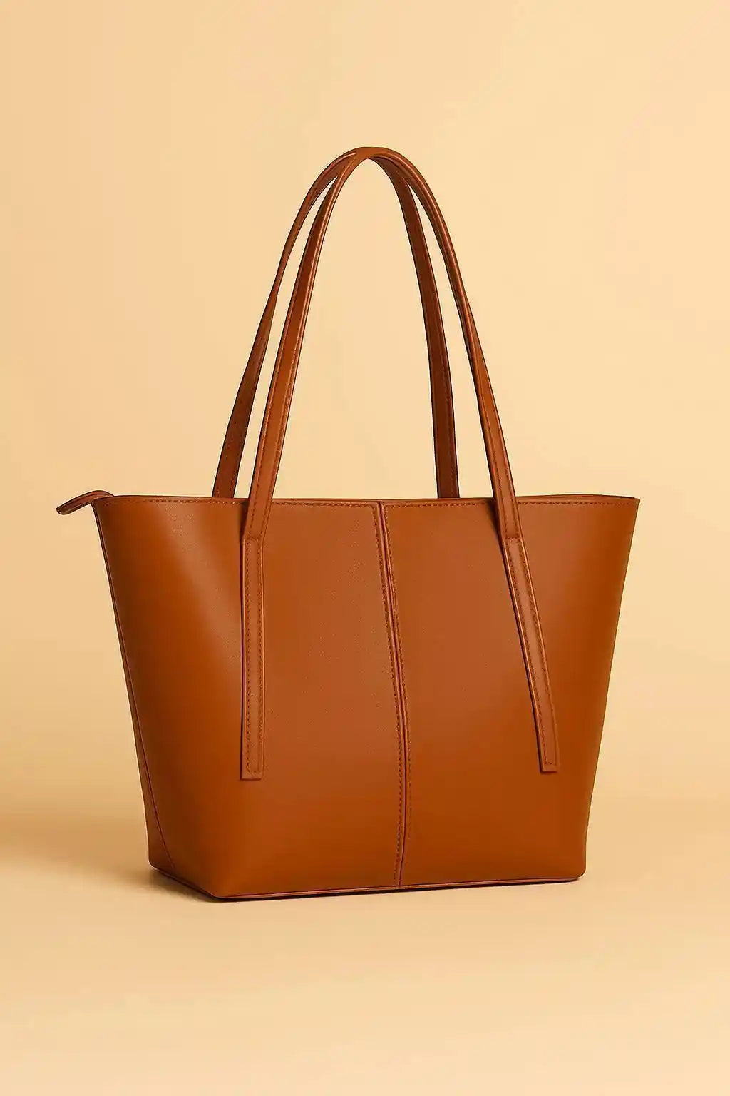 Brown Leather Tote Bag for Women