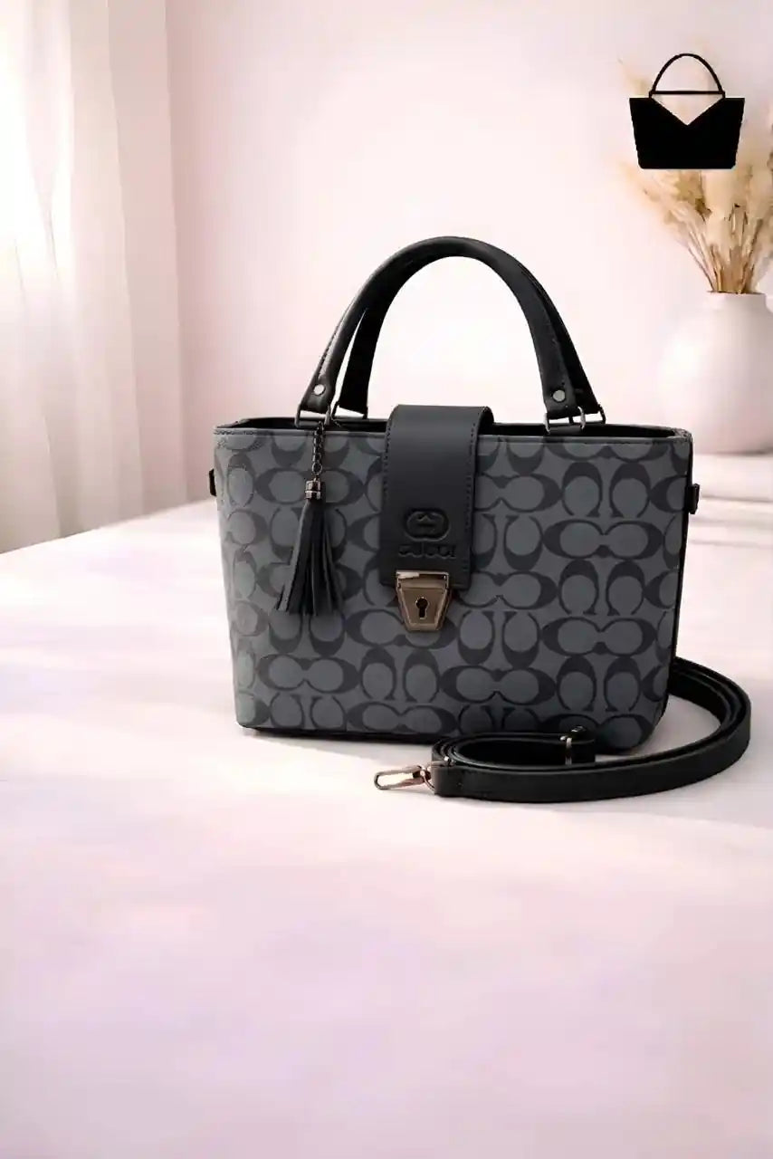 Women's Leather Plain Shoulder Bag