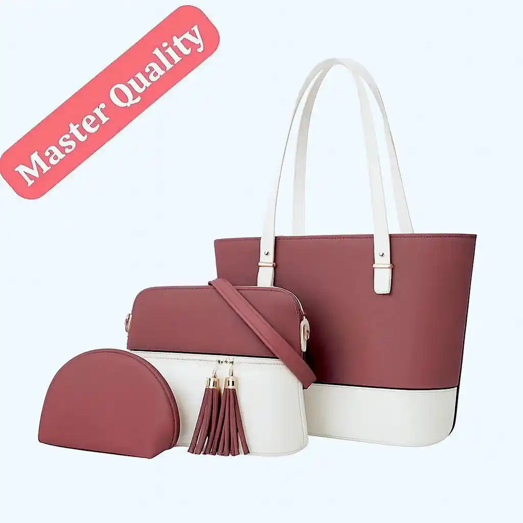 Women's Leather Plain Shoulder Bag