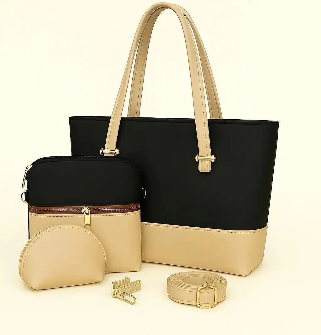 Women's Leather Plain Shoulder Bag