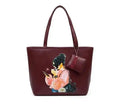 Pink Cartoon Print Tote Bag for Women